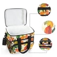 thumbnail image 6 of FORMRS Insulated Cooler Bag 24 Cans Capacity Soft Leakproof Lunch Box with Side Pockets, Beige Leaves, 6 of 7