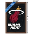 thumbnail image 3 of NBA Miami Heat - Logo 14 Wall Poster, 14.725" x 22.375", Framed, 3 of 5