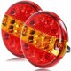 thumbnail image 1 of Luz LED trasera para remolque, iluminación redonda de Hamburgo para camión y caravana, 2 uds., 12/24v (rojo y ámbar, redondo), 1 of 5