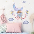 thumbnail image 3 of 2 sets of fairy clouds, moon, stars, wallpaper, background wall, room decoration, wall decal, sticker, 3 of 5