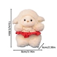 thumbnail image 6 of Lamb Plush Toy - Cute Sheep Cuddly Soft, Huggable Small Doll, Animal Friend, Adorable Bedroom Companion | Versatile Playroom Stuffed Animal for Hugging Naptime and Decorative Comfort, 6 of 6