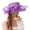 Purple, variant on Clearance! Baberdicy Spring Summer Mesh Sunshade Hat Flower Temperament Wedding Dress Hat Sun Dome Large Brim Hat Fashion Hat for Woman Navy