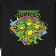 thumbnail image 3 of Teenage Mutant Ninja Turtles - 80s TMNT - Men's Crew Neck Fleece Pullover, 3 of 5