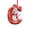 C-2.5in, variant on LEFXSMR Christmas Letter Ornaments, 3.54" Snowman Red Alphabet Initial Ornaments, Letters Christmas Tree Decorations Party Gifts DIY Decor