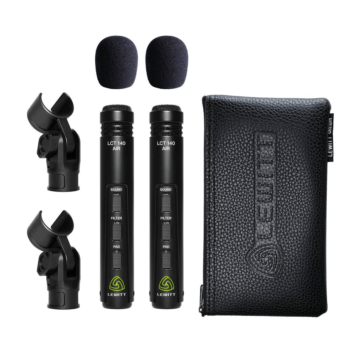 Lewitt LCT 140 AIR Small Diaphragm Condenser Microphone Stereo Pair