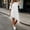 White, variant on Ovbmpzd Black Womens Summer Dresses A-Line Sundress Mini Flowy Dresses Casual Elbow-Length Crew Neck Dresses Womens Dresses,L
