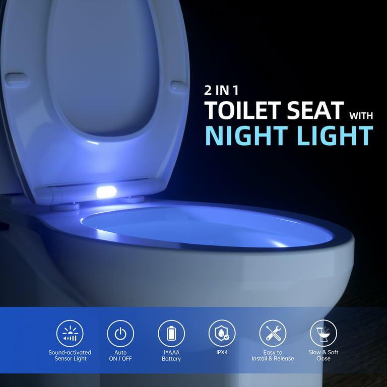 Transitional Slow-Close Elongated Toilet Seat