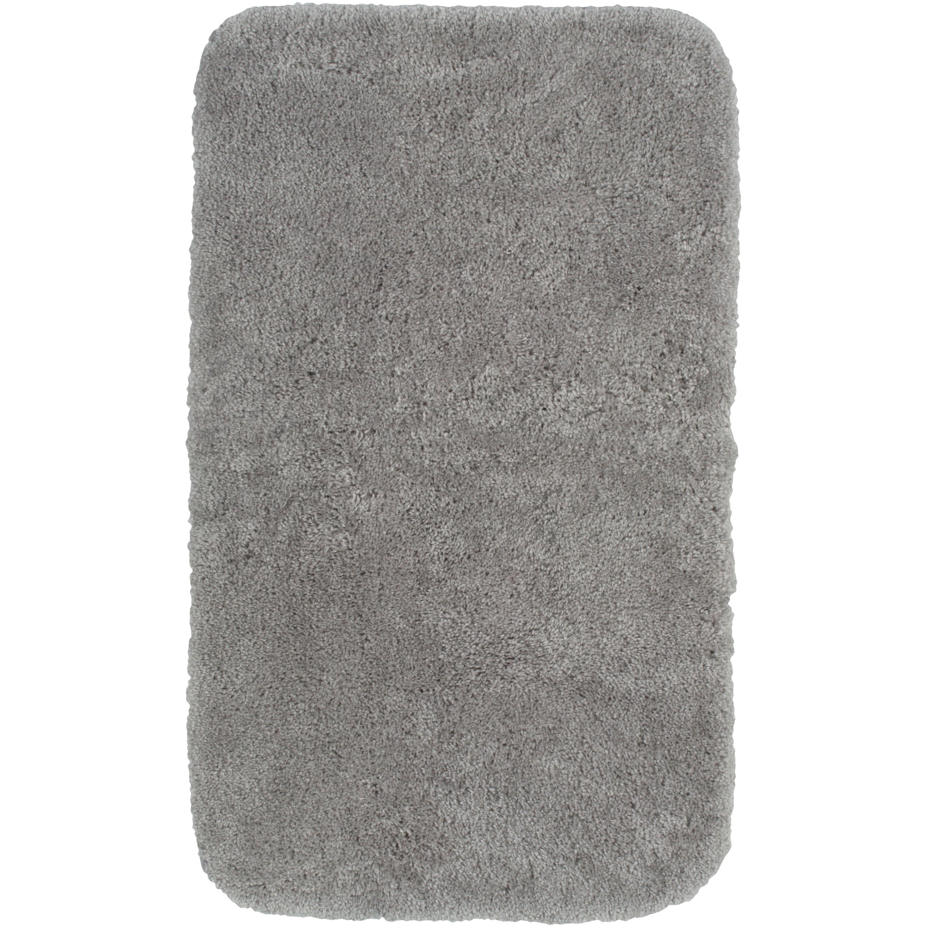 Mohawk Home Royal Bath Rug Silver, 1'5"x2', Light Grey