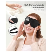 Ktoot 1Pcs Sleep Mask for Side Sleeper Women Men,Soft Eye Mask for Sleeping Light Blocking,3D Contoured Cup Sleeping Mask,Cozy Breathable Sleep Eye Mask with Adjustable Elastic Strap for Travel