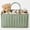 Green, variant on Gilysido Floral Diaper Caddy Organizer, Cotton Baby Basket, Gift for Baby Shower, Newborn Essentials, Pastoral Daisy