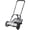 Black+ Gray, variant on 14-Inch 5-Blade Push Reel Lawn Mower with Grass Catcher, Gray and Black Steel, Adjustable Cutting Height for Small to Medium Yards