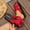 Red, variant on Women's Beach Bow Flat Sandals Flip Flops Cute Trendy Vacation Round Open Toe Thong Slide Sandals Shoe Red 5.5(36)
