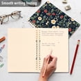 thumbnail image 4 of FORMRS 1-Subject Spiral Notebook 8" x 5" College Ruled 60 Refillable Sheet A5 Hard Cover, 2 Pack, Floral Raspberry Pattern, 4 of 7