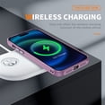thumbnail image 3 of Jiahe Cover for iPhone 11 Pro Case,Metal Lens Protector Slim Shockproof TPU Bumper Case PC Back Cover,Support Wireless Charging,lavender, 3 of 8