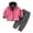 Pink, variant on Odeerbi Kids Boys Girls Clothes Fall Winter Fleece Thermal Outfits Set Fashion Casual Long Sleeve Hooded Jacket Long Jogger Pants Sets Blue