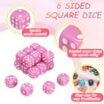 thumbnail image 3 of Uxcell Dados Poliedricos de 12 mm, Dados Acrílicos Cuadrados de 6 Caras con Caja de Plástico Perfectos para Juegos de Mesa, Juegos de Mesa y Enseñanza en el Aula (Rosa/Blanco, 36 piezas), 3 of 6