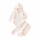 thumbnail image 1 of Conjunto De Canastilla Para Bebé, Mono Para Niñas Y Niños, Mono Con Capucha De Color Sólido Para Otoño Y Primavera, Traje De Escalada, Chaqueta, Pantalones Odeerbi LM103-2640, 1 of 9