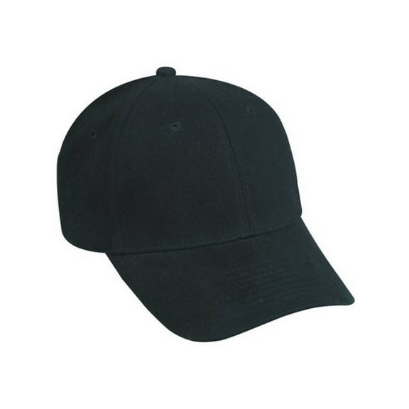 Flex Fitted Baseball Cap Hat- Black, Large-XL