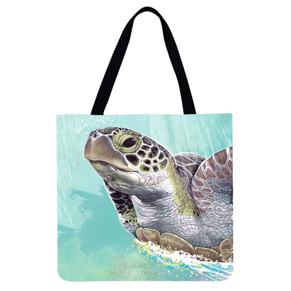 Just A Girl Who Loves Sea Turtles Womens Canvas Hobo Handbags Shoulder Bag Tote Bag