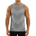 thumbnail image 4 of Workout Tank Tops for Men Moisture Wicking Quick Dry Sleeveless Sjirts Breathable Cut Off Muscle Gym Workout Running Mesh Shirt for Summer, 4 of 5