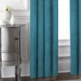 thumbnail image 3 of Vanessa Turquoise Pinch Pleat Drapery Panel - Pair 20"x144", 3 of 4