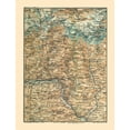thumbnail image 2 of Guida D''Italia 25x32 Gold Ornate Wood Framed with Double Matting Museum Art Print Titled - Europe South Switzerland Northwest Italy, 2 of 4