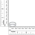 thumbnail image 3 of AFFY 0.33CT Round Cut Lab Created Moissanite Diamond Wedding Enhancer Guard Double Ring in 14K White Gold over Sterling Silver-9, 3 of 6