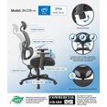 thumbnail image 5 of Boss Multi-Function Mesh Task Chair with Headrest, 5 of 5