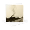 thumbnail image 5 of 3drose, Smoking Train in Sepia, 12 Greeting Cards with Envelopes, 5 of 7