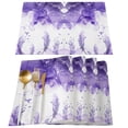 thumbnail image 2 of Purple Feather Watercolor Table Runner Home Wedding Table Flag Mat Table Centerpieces Decoration Party Dining Long Tablecloth, 2 of 6
