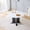White, variant on Oufan 47.3" Round Dining Table, Modern Wooden Kitchen Table with Black & White Gradient Legs with Cross Base, Dining Table for for Small Spaces, Apartment, Dining Room