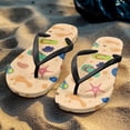 thumbnail image 3 of Psesaysky Stylish Printed Beach Sandals for Women Girls Indoor Outdoor Soft Comfortable Flip-Flops Shower Shoes Size 5-9, 3 of 7
