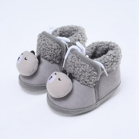 

Infant Baby Boys Girls Slipper Stay On Non Slip Soft Sole Newborn Booties Toddler First Walker Crib House Shoes 0-18 Months