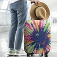 thumbnail image 2 of Colorful Paint Burst Pattern Luggage Cover Fashion Suitcase Cover Baggage Covers Fit 25-28 Inch Luggage (Go Travel), 2 of 5