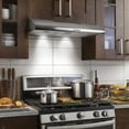 thumbnail image 2 of COSMO COS-5MU36 Hotte de Cuisinière sous Armoire Sans Conduit Convertible, Évent Mince pour Cuisinière de Cuisine avec, Ventilateur d'Extraction à 3 Vitesses, Filtre Réutilisable et Lumières DEL en Acier Inoxydable (36 Pouces), 2 of 4