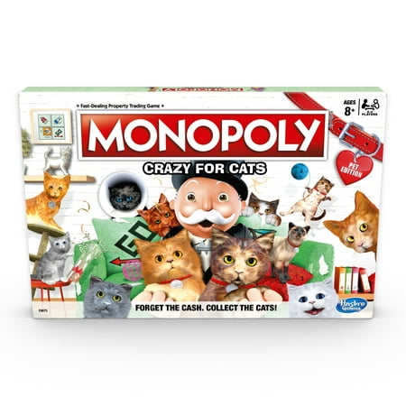 Monopoly Crazy For Cats Board Game for Ages 8+ - Walmart (The Best Monopoly Game)