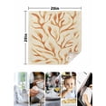thumbnail image 5 of Hokiten Kitchen Dinner Napkins Set of 8 Orange Beige Coral Cloth Napkins Reusable Washable Table Napkins for Weddings Cocktail Parties Holiday Table Decor 20x20 Inch, 5 of 8
