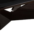 thumbnail image 3 of Pera 47 Inch Modern Coffee Table, Black Glass Insert, Geometric, Black, 3 of 5