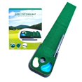 thumbnail image 1 of Putting Green Indoor - Golf Putting Mat with Realistic Green Speed,Dual Hazard Putting Mat, Ball Return, Velvet Surface, 8ft Pra WHITE, 1 of 5
