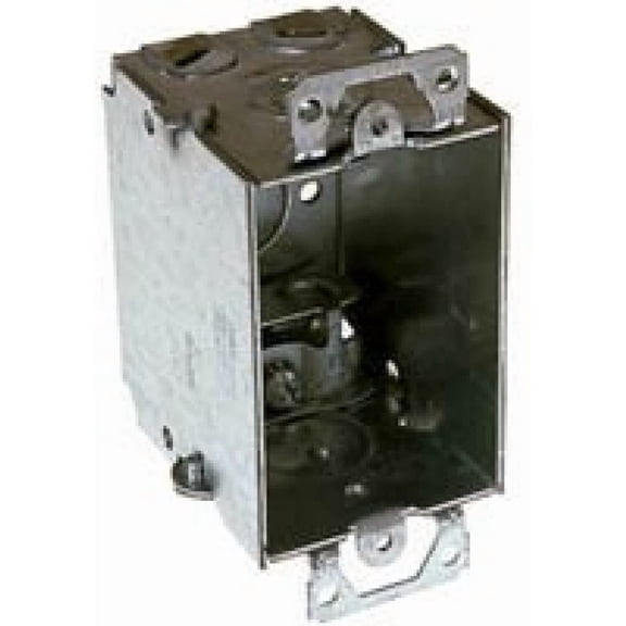 Raco Switch Box W/Armored Cable Clamp 2 Side Knockouts 1/2 " Steel Bulk
