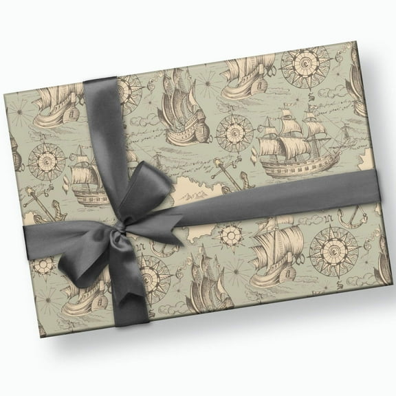 Map Gift Wrap