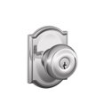 thumbnail image 1 of Schlage Georgian Knob with Camelot Trim Keyed Entry Lock, 1 of 7
