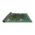 thumbnail image 2 of Ahgly Company Indoor Round Persian Turquoise Blue Traditional Area Rugs, 3' Round, 2 of 4