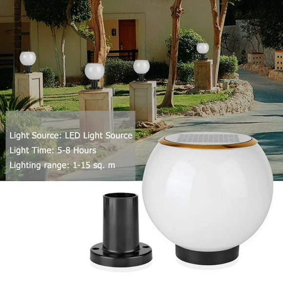 Waterproof Solar LED Bollard Light Outdoor Garden Yard Lawn Pillar Lamp,White Light