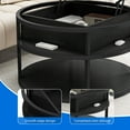 thumbnail image 5 of DEXTRUS Round Lift Top Coffee Table with Storage,  Center Tables for Living Room, Home Office, Black, 5 of 6