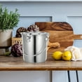 thumbnail image 4 of KAKOWELY Stainless Steel Oil Bucket Rice Bucket Milk Holder Oil Jug with Sealed Lid and Handle,8.27X"X8.27"X7.28", 4 of 5