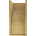 thumbnail image 4 of 12"W x 12"D x 24"H Wide Clemmons Rough Cedar Woodgrain TimberThane Corbel, Primed Tan, 4 of 6