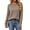 Khaki, variant on Long Sleeve Shirts for Women Crew Neck Casual Tunic Tops Lightweight Pullover Fall Tops Sweaters for Women