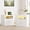White, variant on Lacoo End Table with Lights & Power Outlet, Fluted Nightstand with 2 Drawers for Bedroom, Sofa Side End Table for Living Room, Black