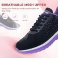 thumbnail image 4 of BEOAPT Women Running Shoes and Breathable Air Sneakers Tennis Walking Shoes Lightweight Casual Sneakers for Gym Travel Work Size 8, 4 of 10